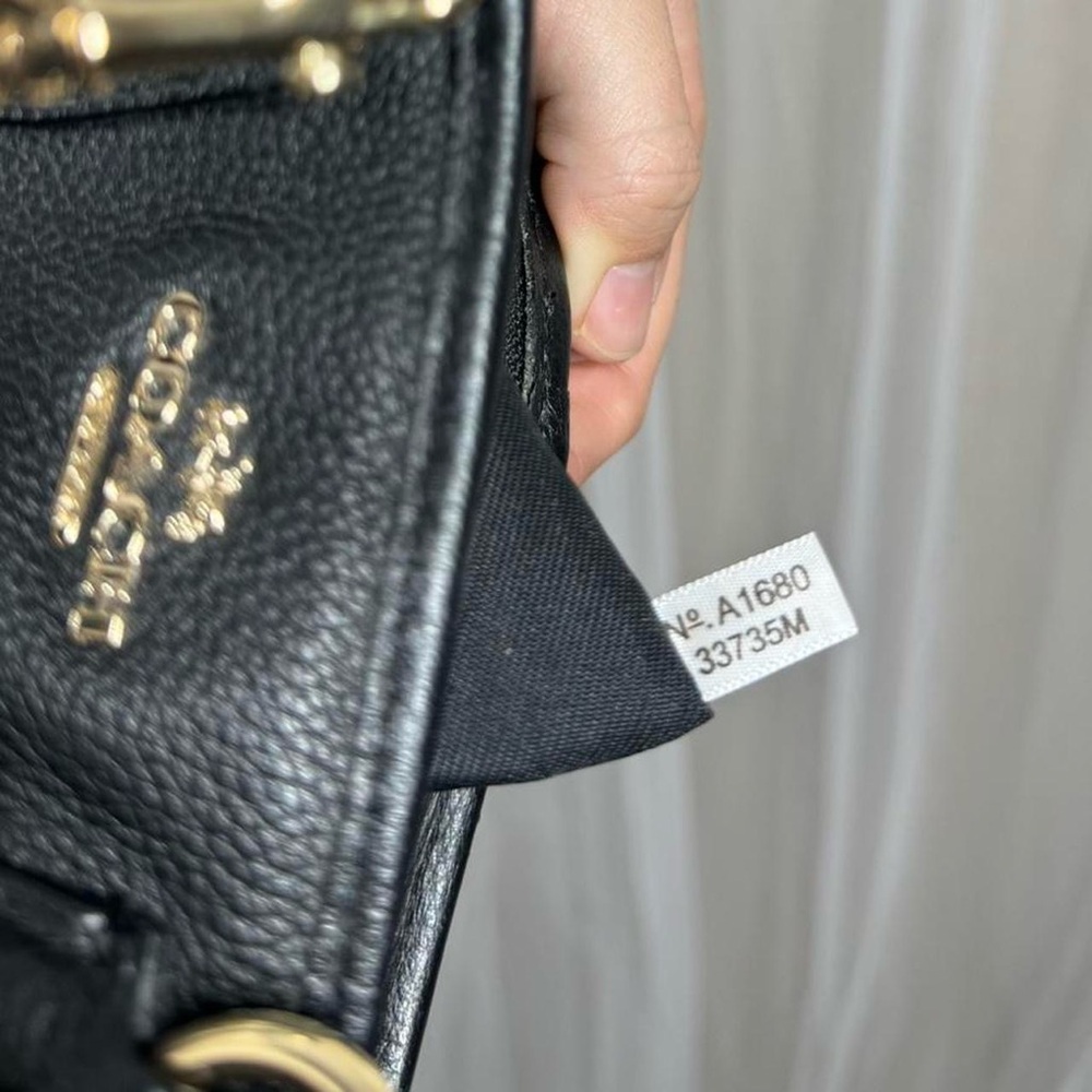 Coach black leather hand & crossbody bag - Picture 8 of 8